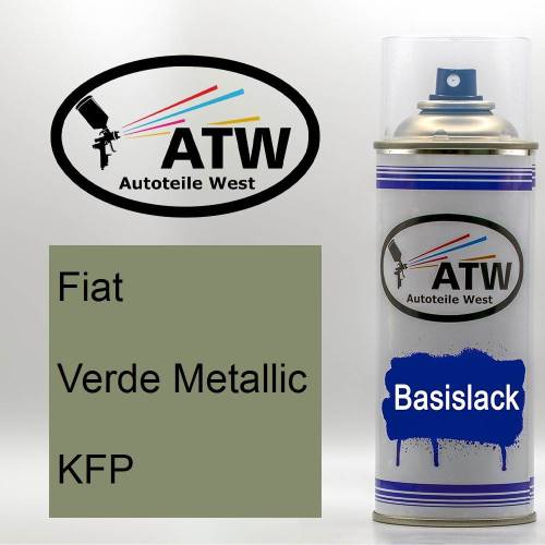 Fiat, Verde Metallic, KFP: 400ml Sprühdose, von ATW Autoteile West.